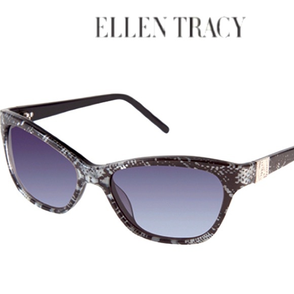 Ellen Tracy Accessories - Ellen Tracy Normandy Sunglasses-Normandy Black Snake